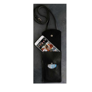 Porta celular y tarjeta Negro