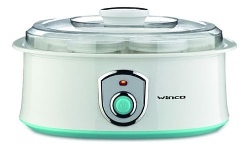 Yogurtera Winco W630 7 Vasos De 180ml Tapa Transparente