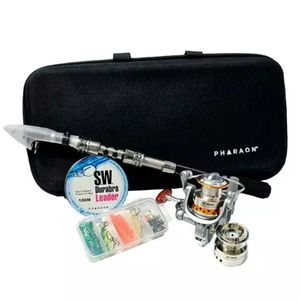 Combo Pesca Completo Pharaon Reel 13 rulemanes + Caña 1.80m + Multifilamento CPPKIT6