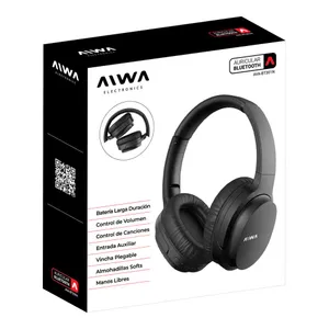 Auriculares Inal mbricos Bluetooth Aiwa AVA BT301N Negro