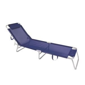 Reposera Mor Aluminio 4 Posiciones Sannet 2701 Azul Marino