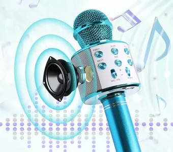 Micrófono Karaoke Bluetooth Recargable Efecto Parlante Niños