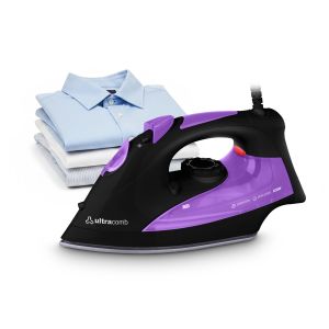 Plancha A Vapor PL-4180 Ultracomb 2250W Negra Y Violeta