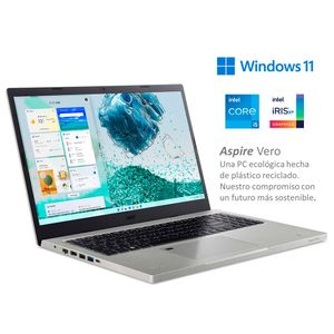 Notebook Acer 15,6" Core i5 8GB 256GB SSD Aspire Vero AV15-51-55DU