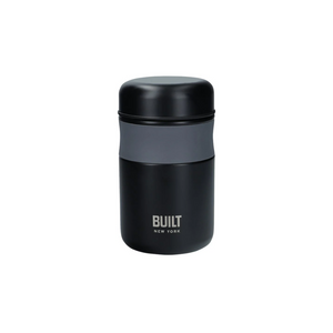Termo Built BLTJAR490BLK Alimentos - Vianda Térmica 473ml - Food Jar Inox Black Screw 