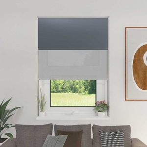 Cortina Roller Doble BlackOut y Screen 5% Gris oscuro 0,90 x 165