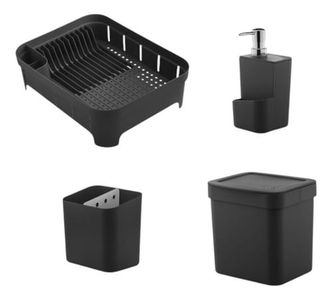 Juego Organizador Sobre Fregadero Trium Ou Kte011ptf Negro