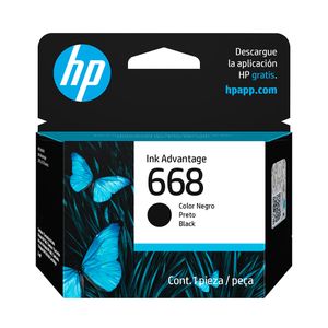 Cartucho Original de Tinta HP Advantage 668 Negro