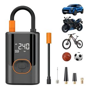 Inflador Portátil Compresor Aire Auto Moto Bici 130 Psi Negro Bifásica