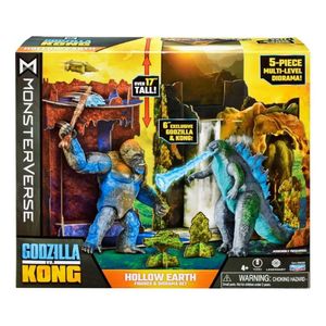 Godzilla Kong Hollow Earth Monsterverse 2 Figuras Playset