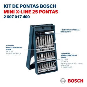 Juego puntas de destornillador Bosch (Set 45 piezas)