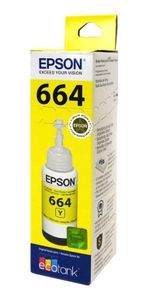Botella de Tinta Epson T664 Amarillo para Sistema Continuo