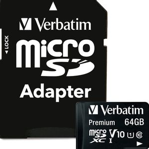 Memoria Verbatim Micro SD 64 GB Clase 10