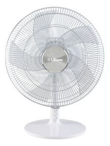 Ventilador Liliana Vsom16 Blanco Con 5 Aspas Transparentes