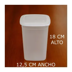 Tapers Plasticos Altos 2100ml Hermeticos X10 Unidades