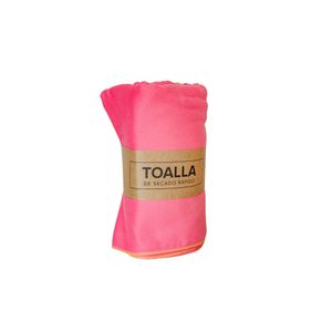 1X Toalla Microfibra Rosa XL + 2X Toalla Microfibra Rosa M