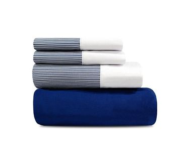Juego de Sabanas Fieldcrest (144 Hilos) - Azul Oscuro - 2 1/2 Pza