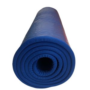 Mat Yoga Colchoneta Pilates Antideslizante 100mm Ejercicios - COLOR AZUL