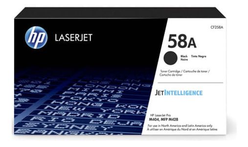 Toner HP 58A (CF258A) Negro 3000 copias - LaserJet Pro M404 / M428