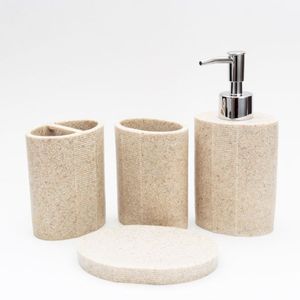 Set de Baño X 4 Resina Etxe (dd-14)