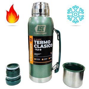 Termo Lusqtoff Acero Inoxidable 1L Pico Cebador Manija 