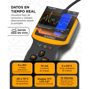 Escaner Automotriz OBD2 Professional Lector De Codigos Para Autos En