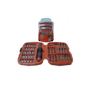 Set De 65 Piezas Black & Decker Combo Taladro Destornillador