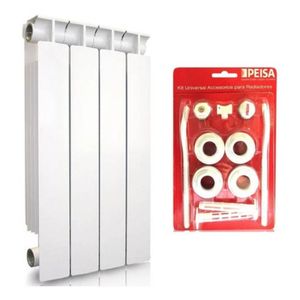 Radiador Peisa Tropical T500/80 4 Elementos +kit Instalación