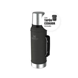Termo Stanley Negro 950ml c/ Tapón Pico Cebador