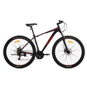 Bicicleta Mtb Overtech Fortis R29 Aluminio Full Shimano Freno A Disco Talle S Negro/Rojo/Rojo