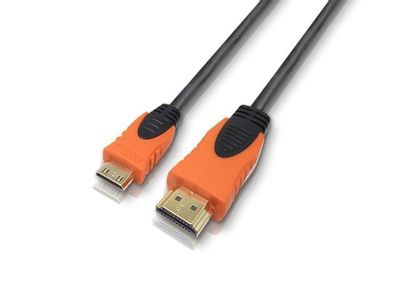 Cable HDMI a Mini HDMI 1.5 Mts 1.4v 4K Nisuta NSCAHDMINI Negro