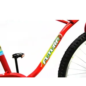 Bicicleta Futura 4155 Playera Paseo Rodado 24 Contrapedal Rojo