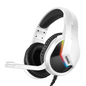 Auricular gaming PS4 con leds RGB vincha con microfono Nisuta OSAUG700W Blanco