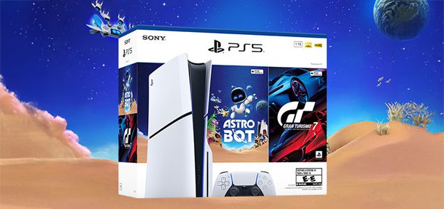 Paquete Consola PS5 Slim con Astro Bot y Gran Turismo 7