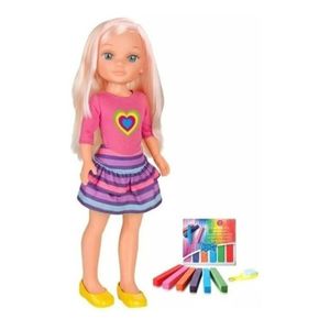 Muñeca Gigante Nancy Un Dia Pintando Pelo Con Tizas