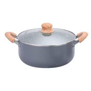 Cacerola Hudson de Aluminio C/antiadherente 20 Cm Granito Color Gris