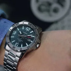 Reloj Casio Mtp-vd01d Acero Inoxidable Atm Wr Hombre