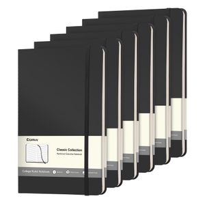 Cuaderno rayado Notebooks Comix, paquete de 6, 240 páginas, 14 x 21 cm
