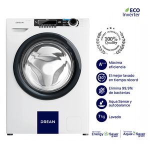 Lavarropas Carga Frontal 7 Kg Blanco Drean LFDR0710SB0