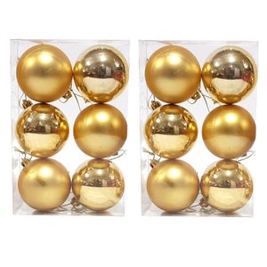 Set de 12 globos de 6cm Oro  2 cajas x 6 un.