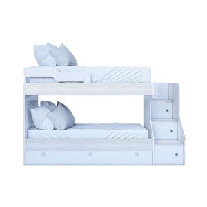Cucheta EMC Con 3 Cajones y Escalera Blanco y Helsinki