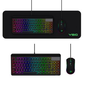 Kit gamer VSG Pyxis el mejor incluye mouse, teclado de membrana y mousepad 700 x 250 x3mm
