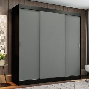 Placard Madesa Reno 3 Puertas Corredizas 4 Cajones 180 Cm