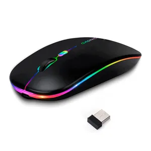 Ratón inalámbrico: mouse inalámbrico y Bluetooth 2 en 1 de modo dual, mouse  inalámbrico para computadora, mouse óptico silencioso 3 DPI ajustables