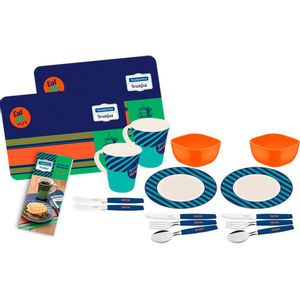 Juego Desayuno Tramontina Tazas Compoteras Platos 2 Personas