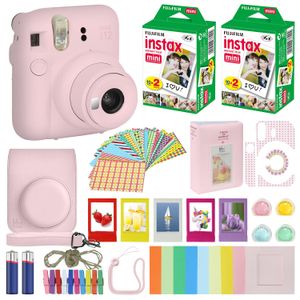 Cámara Fujifilm Instax Mini 12 Blossom Pink con accesorios