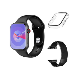 Reloj Inteligente SmartWatch W29 Pro Negro 2GB memoria interna + Malla Metálica + Carcasa Protectora