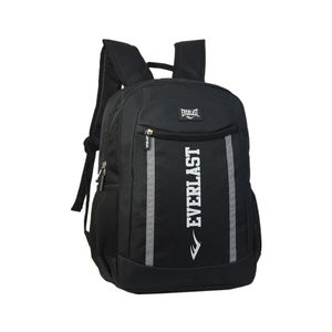 Mochila Everlast Urbana Porta Notebook Deportiva Con Porta Botella Color Negro 27832