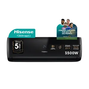 Aire Acondicionado Split Inverter Black 3000 Frigorias Hisense AS12UR4SVRCA02BKPI