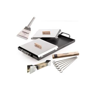 Kit La Planchetta de 2 hornallas + Pinza +Espátula + Set de Tapas + Pinchos 